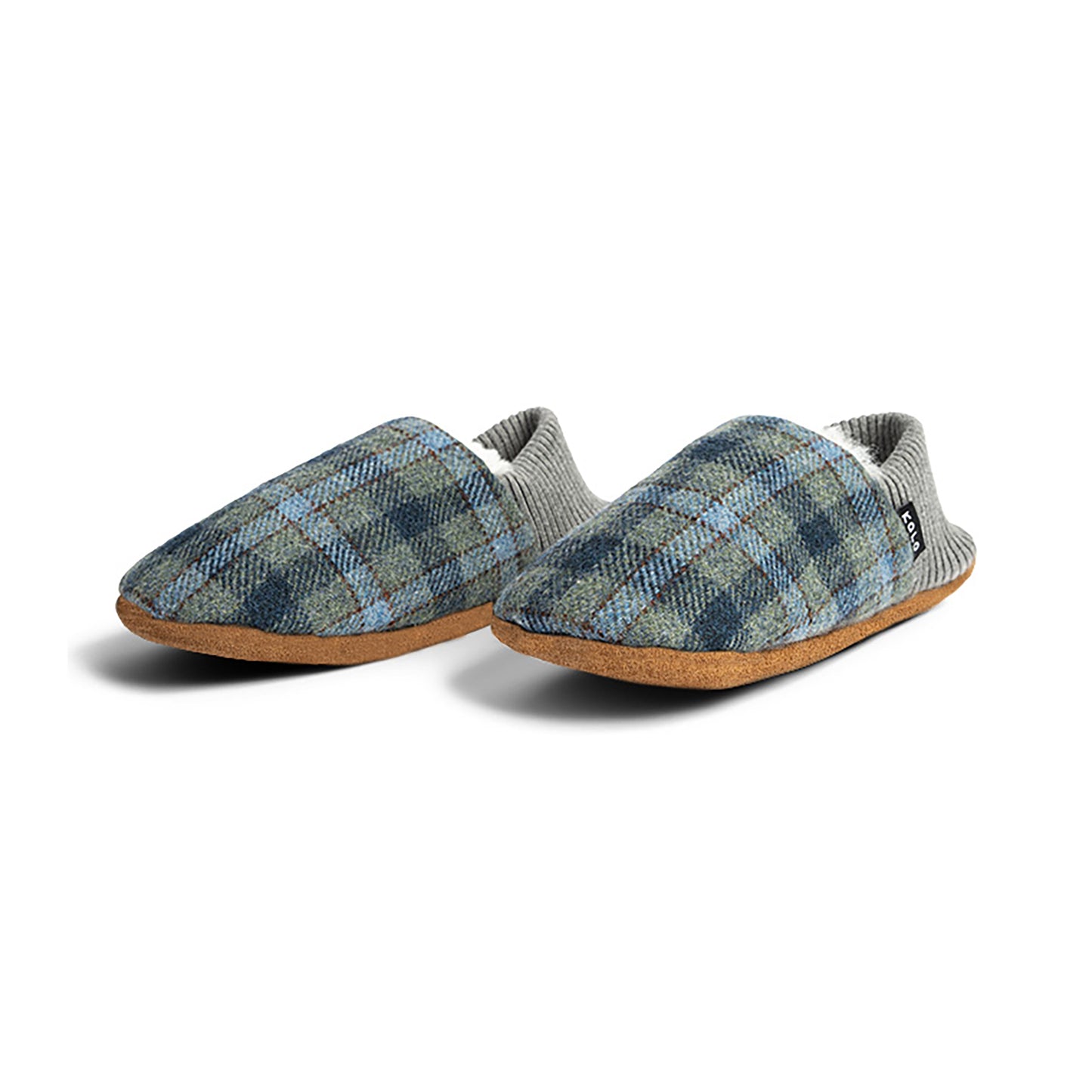 Lanton Tweed House Shoes - Fur-Lined - Topdrawer