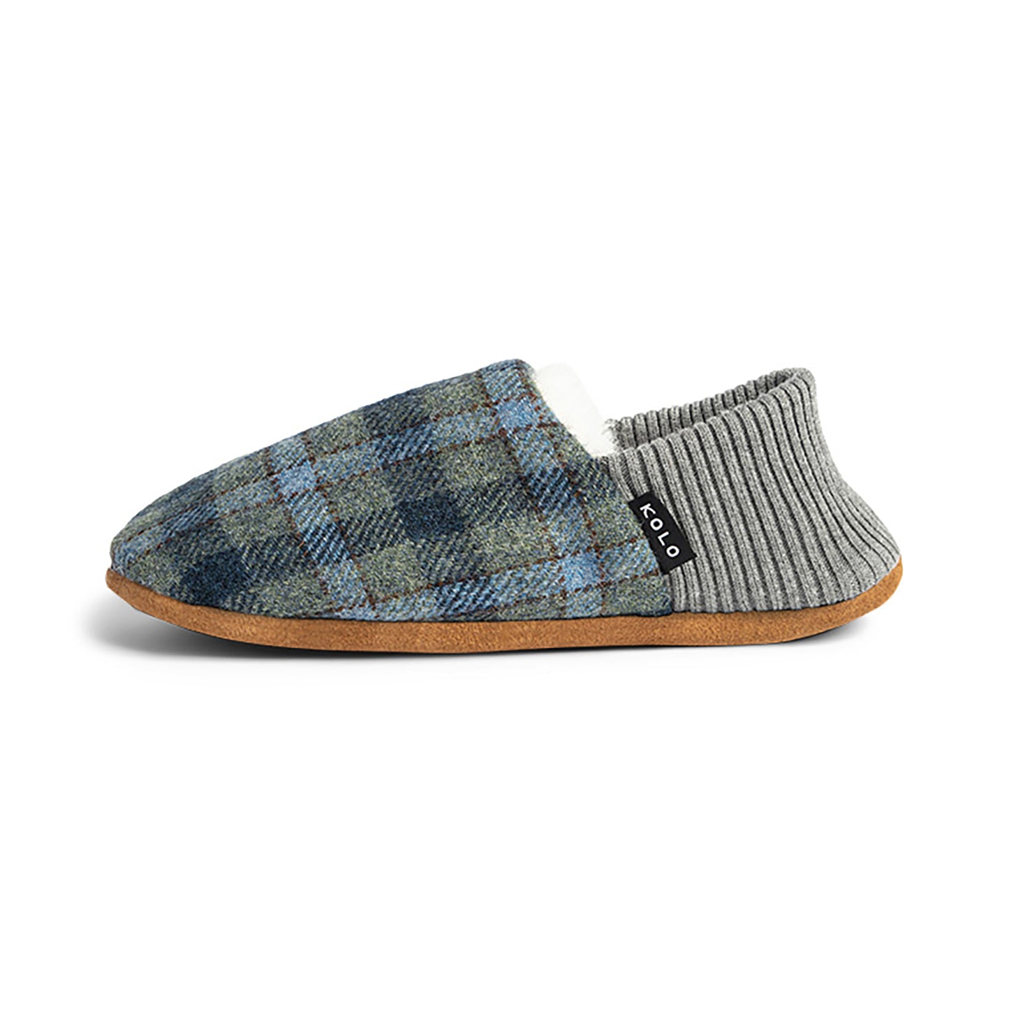 Lanton Tweed House Shoes - Fur-Lined - Topdrawer