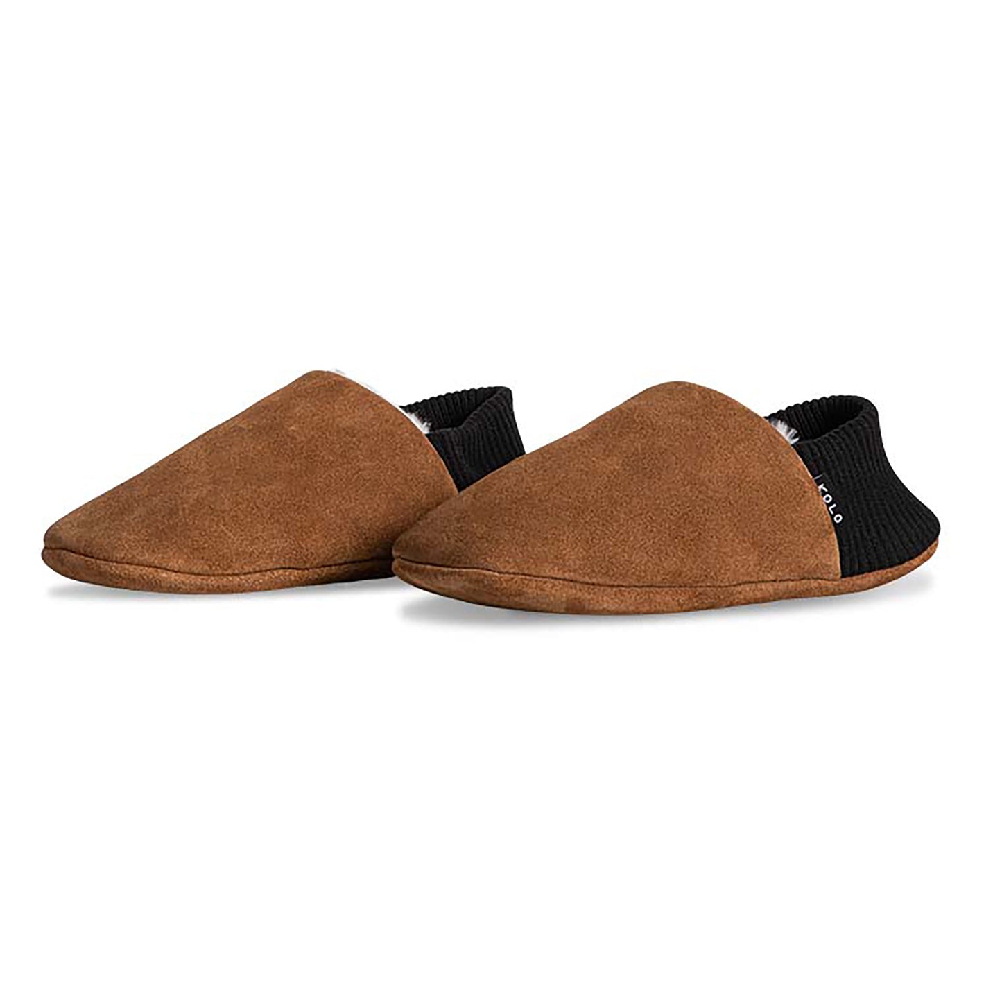 Perry Suede House Shoes - Fur-Lined - Topdrawer